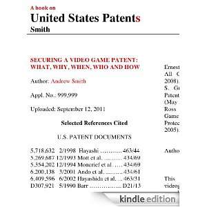 Securing a Video Game Patent What, Why, When, Who and How Drew Smith 