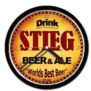  STIEG beer and ale cerveza wall clock 