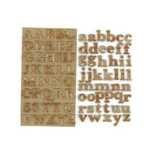   Dimensional Stickers Vintage Wood Alphabets Arts, Crafts & Sewing