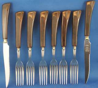 Group of Eight Glo Hill Canada Knives & Forks  