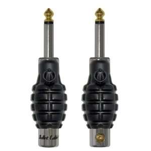 Bullet Cable DIY Solderless Connectors. High quality Molded Black 