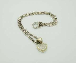 EFFY Balissima 18K Yellow Gold Silver Diamond Pendant Necklace  