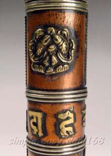 NICE Old Tibetan Incense Censer Barrel Tub Pail Case  