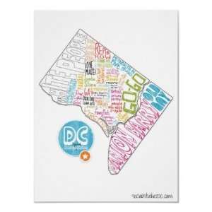   SocialStudiesDC Presents The DC Stereotype Map Print