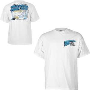  Reebok Carolina Panthers 2009 Roadtrip Schedule T Shirt 