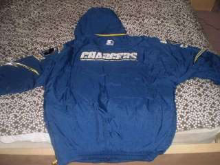 Vintage SAN DIEGO CHARGERS SZ XL STARTER COAT SNAP BACK  