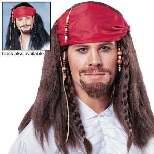  Caribbean Pirate Wig With Beads Toys & Games