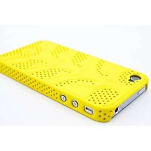  Armor Shell Back Case for Apple iPhone 4 4G   Yellow Cell 