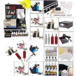  Black Dragon 3 Guns Tattoo Machine Kit Health & Personal 