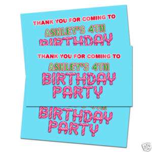 10 CANDYLAND Birthday Party TREAT BAG THANK YOU TAG  