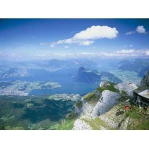 View from Mount Pilatus Over Lake Lucerne, Switzerland Photographic 