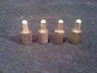 Set of Four Antique Solid Brass DR Table Leaf Connector