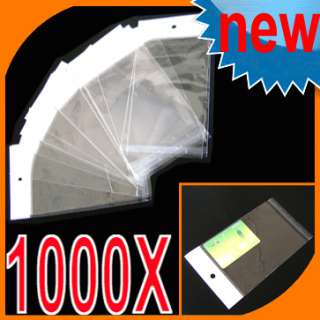 100 Lot,X Plastic Bags Resealable adhesive Hang Sell 4 1/8x6 11/16 10 