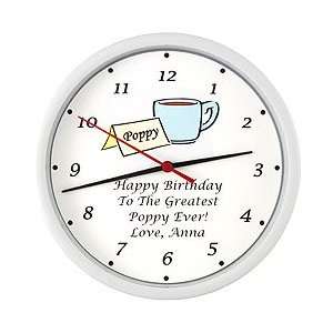  Poppy Gifts Personalized Poppy Clock