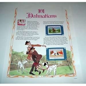   Classic Disney 101 Dalmatians collector stamp panels 