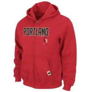  Portland Trailblazers Hook Shot Full Zip Hooded Sweatshirt 