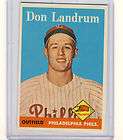 1958 Topps Don Landrum Philadelphia Phillies 291 EX  