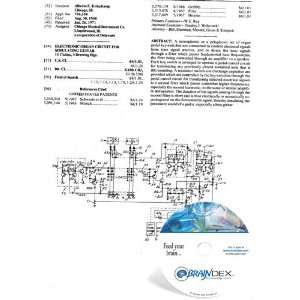  NEW Patent CD for ELECTRONIC ORGAN CIRCUIT FOR SIMULATING 