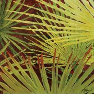  Debra Jackson   Three Palms, Panel A Canvas