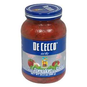  De Cecco, Sauce Pasta Tomato Basil, 24.3 OZ (Pack of 6 