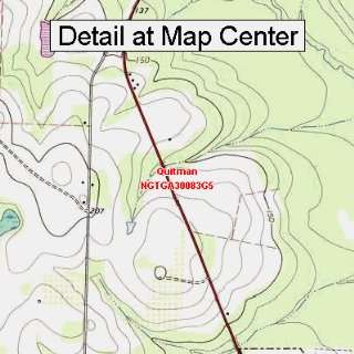  USGS Topographic Quadrangle Map   Quitman, Georgia (Folded 