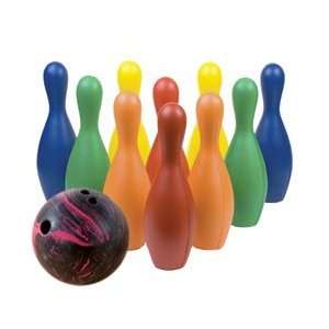  Multi Color Plastic Bowling Set w/Ball (EA) Sports 