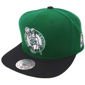  Boston Celtics Mitchell & Ness Logo Snapback Cap Hat 