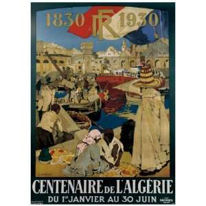  Centenaire en Algerie Giclee Poster Print by Leon Cauvy 