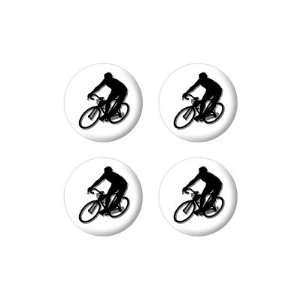   Cycle Biking   3D Domed Set of 4 Stickers Badges Wheel Center Cap