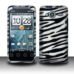  For HTC Evo Shift 4G (Sprint) Rubberized Zebra Design Snap 