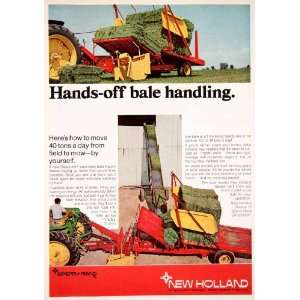  1969 Ad New Holland Sperry Rand Baler Farming Tool 