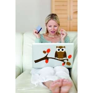  Removable Wall Decals   Owl on a Branch Laptop