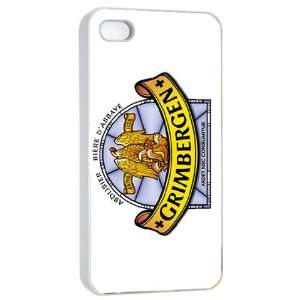  Grimbergen Beer Logo Case for Iphone 4/4s (White) Free 