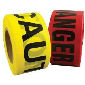 Barrier Safety Tapes   3x1000 danger tape redw/blk lettering [Set of 