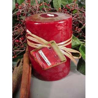  Cinnamon Cider holiday Scented Round Pillar Candle 16 Oz 