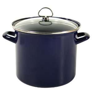  Chantal Enamel On Steel 5.8 Quart Soup Pot, Cobalt Blue 