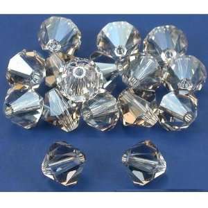  16 Silver Shade Bicone Swarovski Crystal Beads 5301 8mm 