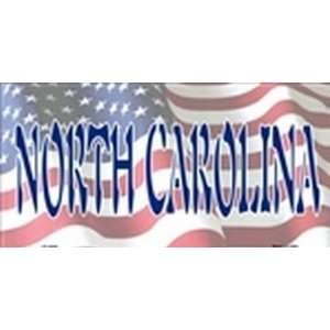 com American Flag (North Carolina) License Plate Plates Tags Tag auto 