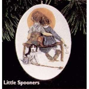  QX5504 Little Spooners Norman Rockwell 1996 Hallmark 