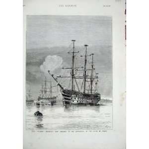    1876 Ship Victory Garlands Anniversary Death Nelson