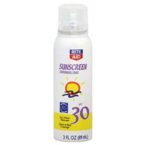  Rite Aid Sunscreen, Continuous Spray, SPF 30, 3 oz Health 