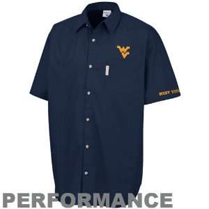 Columbia West Virginia Mountaineers Navy Blue White Wing Performance 