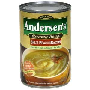  Andersen, Soup Split Pea W Baccon, 15 OZ (Pack of 12 