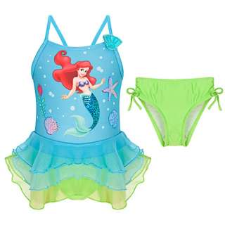 Deluxe Ariel Sparkle 2pc. Swim Suit (Tankini Style) with Ruffles