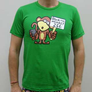 SPANK THE MONKEY Fun New SINAN Cotton Punk Rock Risque T shirt Slim 