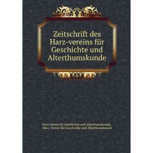   ) (9785876024466) Harz Ver Geschichte Und Alterthumskunde Books