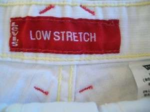 Levis White Mini Shorts Juniors Size 3  