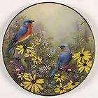   PLATE Bluebirds in Summer BY CATHERINE McCLUNG 2003 RARE LTD EDT