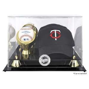  Minnesota Twins Acrylic Cap and Baseball Logo Display Case 