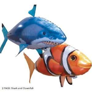  new Flying Shark and Clownfish 3 SPEED Remote Control Swim 